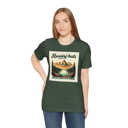 Running in Nature T-Shirt - Trail Runner Adventure Tee