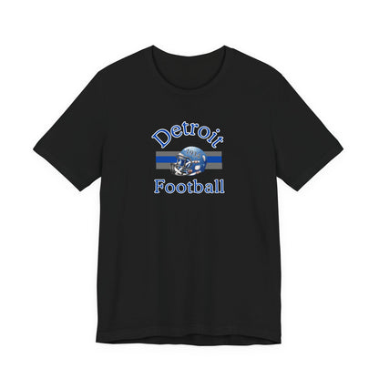 Detroit Football Vintage Helmet Stripe T-Shirt