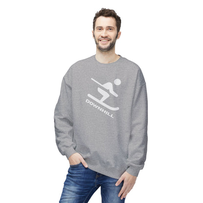 Downhill Ski Cozy Sweatshirt - Skier Graphic Crewneck