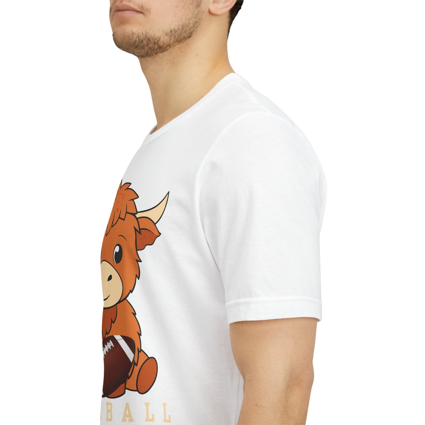 Highland Cow Football Tee