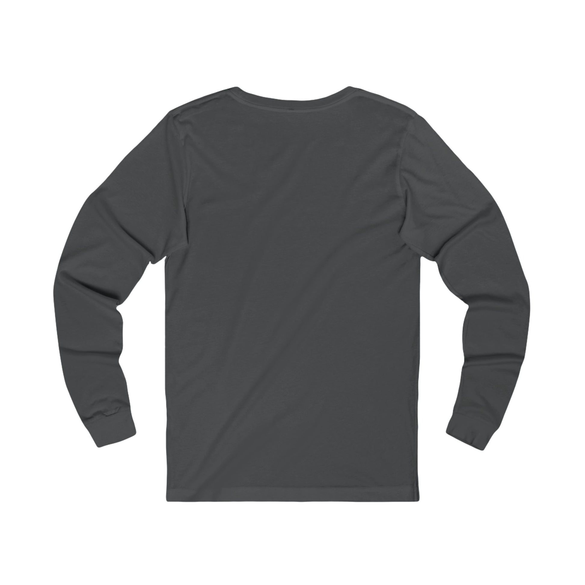 SKI Long Sleeve Tee in dark grey - vintage skier graphic - back view