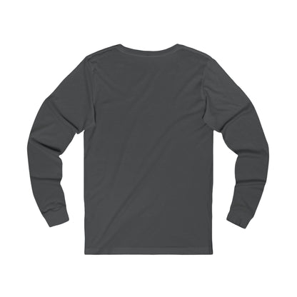 SKI Long Sleeve Tee in dark grey - vintage skier graphic - back view