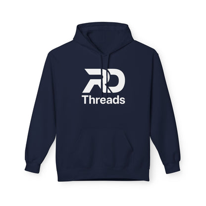 Fleece Hoodie, Cozy Casual Wear for Him/Her, RD Threads