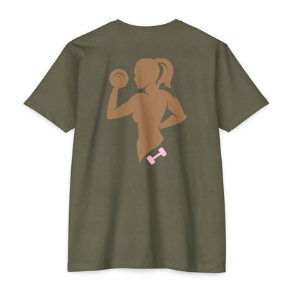 Girl Workout T-Shirt - Strength Training Tee