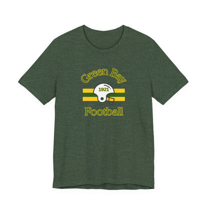 Green Bay Football Vintage 1921 Helmet Stripe T-Shirt