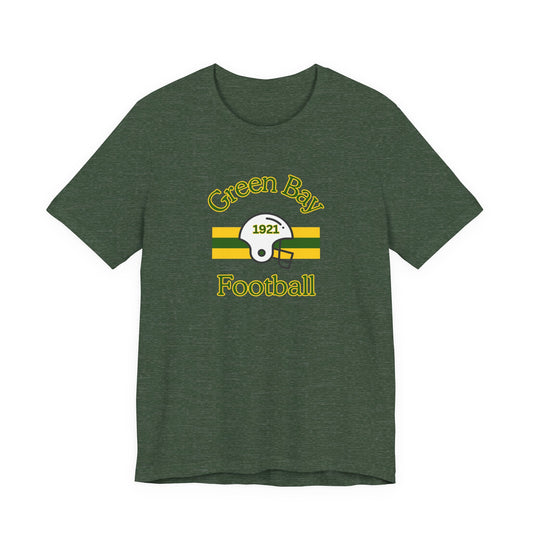 Green Bay Football Vintage 1921 Helmet Stripe Tee