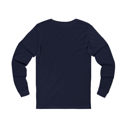 Mountain Fever long-sleeve tee in navy blue- back view
