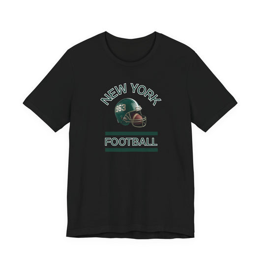 New York Football Helmet Vintage Team Tee — Retro Sports T-Shirt