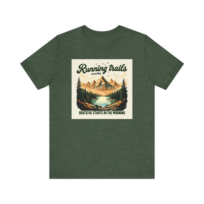 Running in Nature T-Shirt - Trail Runner Adventure Tee