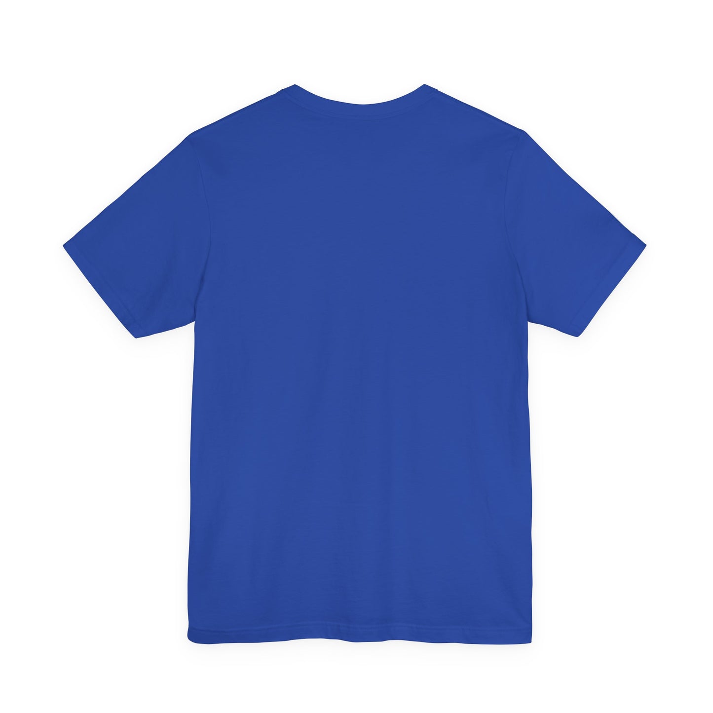 Strong Today, Independent Tomorrow empowerment tee in blue - back side 