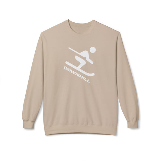 Downhill Ski Cozy Sweatshirt - Skier Graphic Crewneck
