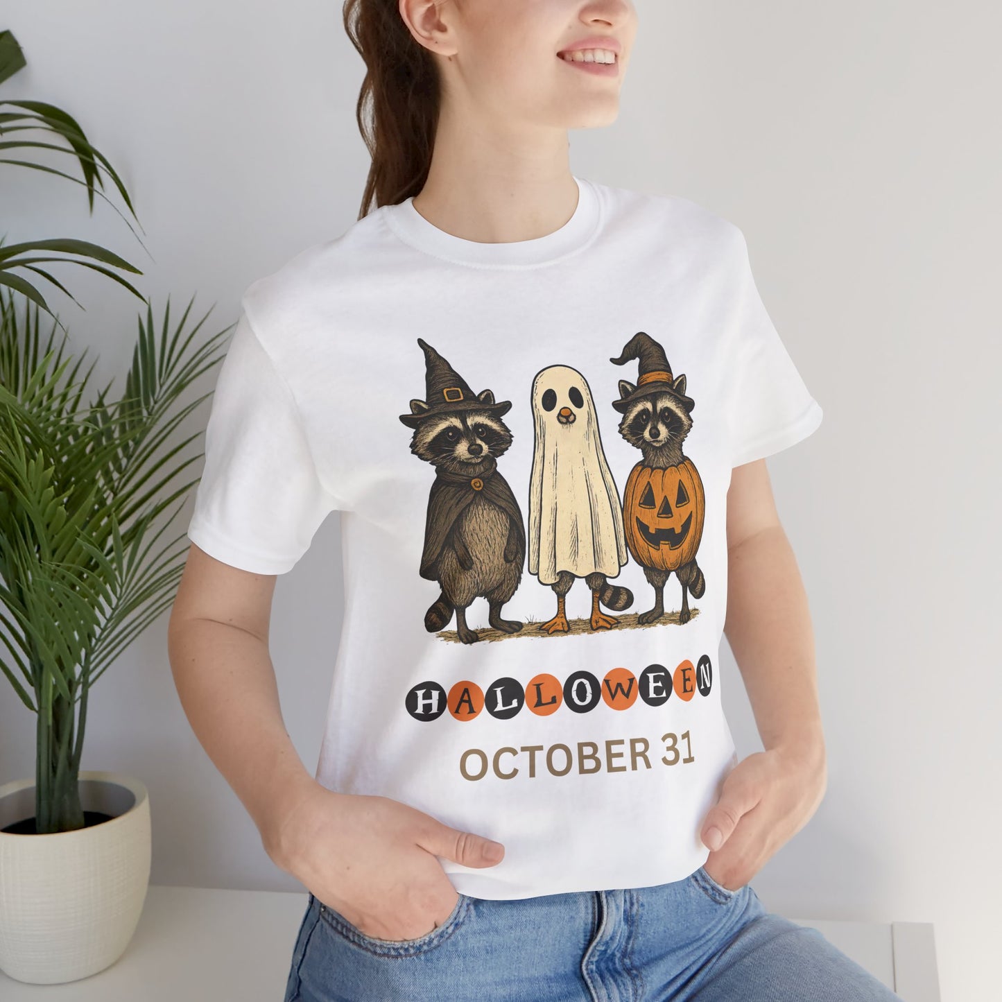 Halloween Raccoon Tee