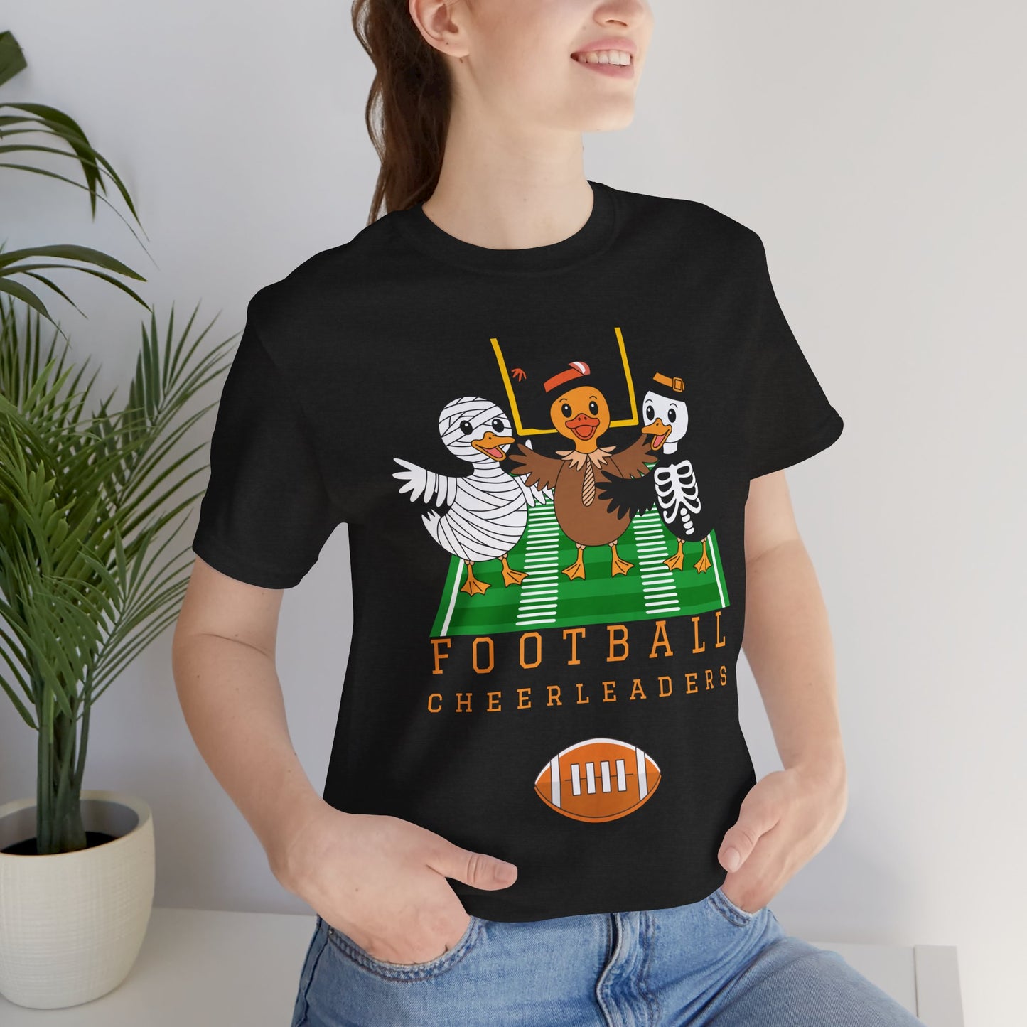 Football Cheerleader Halloween Tee