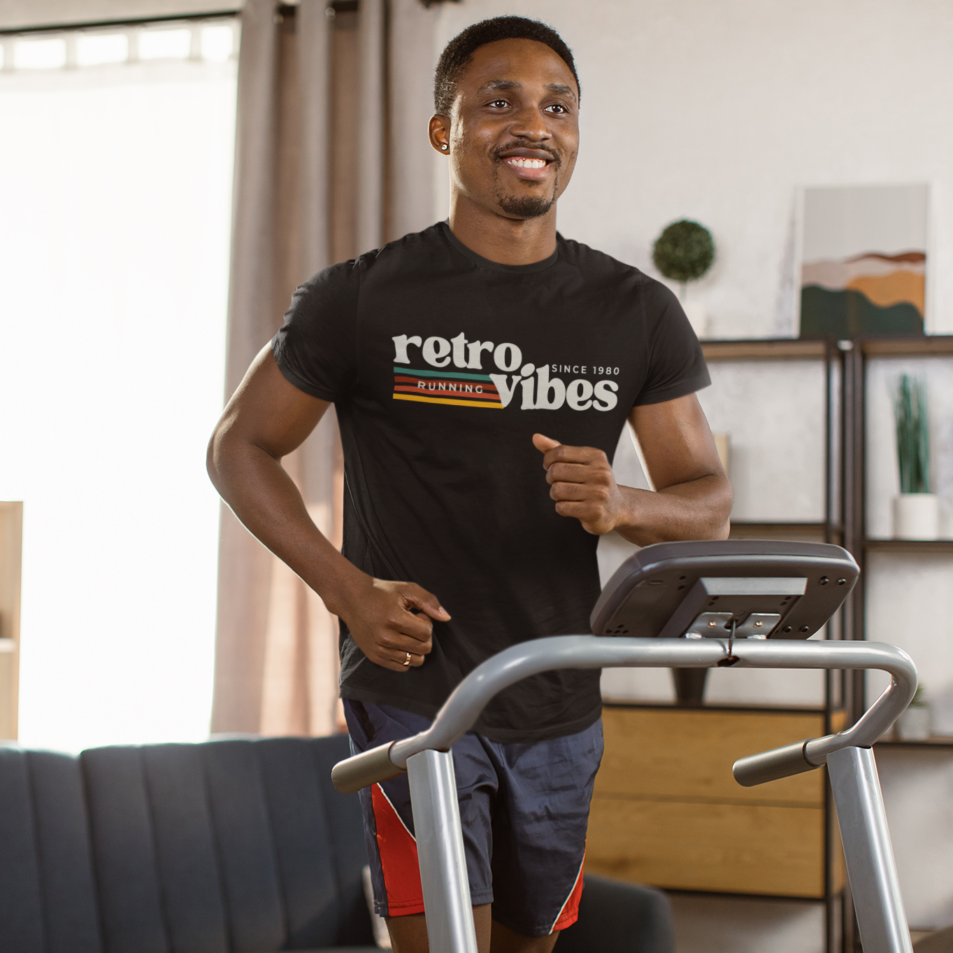 Retro 1980 Running T-Shirt